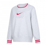 Nike Sportswear Phoenix Fleece Naiste &Uuml;legabariidiline Graafilise Tr&uuml;kiga &Uuml;mmarguse Kaelusega Dressipluus HJ0950-051 L（165/88A）