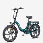 HillMiles MilePort 1 Must/Roheline 250W mootor, 36V 13Ah aku, 20&times;3.0-tollised rehvid, kokkupandav raam, unisex linnas&otilde;idu elektrijalgratas roheline