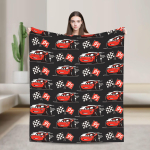 Lightning McQueen 95 Soojad Tekid Lennureisiks Pehme Visketekk Moodne Magamistoa Flanell Voodikate Diivanvoodi Kate 130x150cm