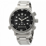 SEIKO 200 meetrit veekindel, p&auml;ikeseenergial t&ouml;&ouml;tav kvarts, terasest rihm, 46 mm meeste k&auml;ekell, must sihver SNJ033 must