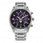 CITIZEN Eco-Drive seeria, 100 meetrit veekindel, optiline kvarts, titaanist rihm, 43 mm, sama stiil meestele ja naistele, lilla sihverplaat BY1010-81Z sinine