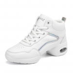 Valged Nahk Jazz Kingad Naiste Pehme Tald Tantsu Tossud Zumba J&otilde;usaali Kingad Hip Hop Fitness Spordikingad 35 valge