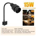 9w 12w 15w Akvaariumi LED-valgusti Reguleeritav Fookus Veekindel Akvaariumid Kalapaagid Spotvalgusti Klambriga &Uuml;li&otilde;huke (as the picture,CN Plug)