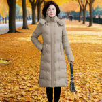 Suured suurused XL-6XL Keskealiste naiste talvejoped Uued Mantlid Elegantsed Vabad Paksud Soojad Pikad Parkad Naiste Pealisr&otilde;ivad XL