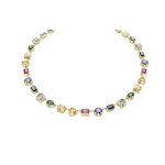 Swarovski Imber mitmev&auml;rviline disain kuupmeetrilise tsirkooniumoksiidi imitatsioonkristall kuldse tooniga kaelakee naistele mitmev&auml;rviline 5662915 kuld