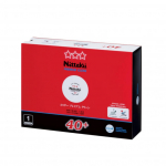 Nittaku lauatennisepallid Premium Clean 1 tosin NB1701 Valge 40mm 3-t&auml;rni valge