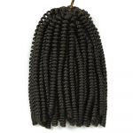 2026 2X Havana Curl heegeldatud juuksepikendused 8 tolli 20 salku/pakk 100% s&uuml;nteetiline kiud pehmed juuksepikendused mustadele naistele keemiline (Black,10 inches(25.40cm)) must