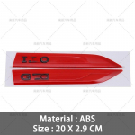 3D ABS GTI GTD Embleem M&auml;rk Auto Ukse Poritiiva Kleebised 4 5 6 7 8 MK3 MK4 MK5 MK6 MK7 MK8 Tarvikud