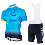 ASTANA meeste jalgrattas&auml;rgi komplekt l&uuml;hikeste varrukatega maanteejalgratta komplekt Hingav Kiiresti kuivav Lycra S&otilde;iduriided Medium blue