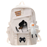Goose Goose Duck m&auml;ng Cosplay seljakott &Otilde;pilaste koolikott Multikas kott S&uuml;learvuti reisikott V&auml;litingimustes Poisi t&uuml;druku kingitused white