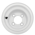 18x8.50 8 8-tolline velg Tugevast teraslegeeringust 4-auguline &auml;&auml;rikuga kinnitus Veljekeskus Velg Golfik&auml;rbi, Gokarti, ATV, Quad'i jaoks white