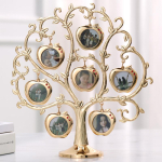 Puu-kujuline kuldne pildiraam, S&uuml;nnip&auml;evakingitus naisele ja t&uuml;druks&otilde;brale, Pulmasouvenirid, 7 ripatsiga aluse kombinatsiooni, 1 tk white