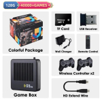 G11 Pro m&auml;ngukast Videom&auml;ngukonsool 256 GB Sisseehitatud 60000+ retro m&auml;ngu 2,4 GHz juhtmevaba m&auml;ngupult 4 tk 4K HD TV m&auml;ngupulk PS1/GBA jaoks US