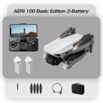 Kaasaskantav Aeri100 VR-puldiga droon Harjadeta mootoriga 5G WIFI RC-droon Neljarootoriline takistuste v&auml;ltimisega 8K HD kahekordne kaamera FPV Mini-droon Kokkupandavad m&auml;nguasjad 2 batteries