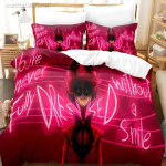 Moodne Multifilmi Hazbin Hotel Voodipesu Komplekt Tekikoti Komplekt Padjap&uuml;&uuml;ridega &Uuml;heinimese T&auml;iskasvanu Suuruse Queen King Voodipesu Kodu Tekstiil EU single(135x200cm)