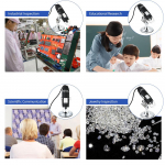 KKmoon 1600X suurendusega USB digitaalmikroskoop OTG funktsiooniga endoskoobi 8-LED valgusega