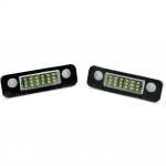 2tk Ford Mondeo MK2 Fiesta Fusion 12V auto numbrim&auml;rgi tuli SMD 3528 valge tule jaoks 18 LED