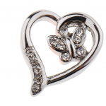 Stainless steel hollow heart shaped pendant to commemorate the ashes of pet as described h&otilde;be