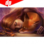 Teemanttikandid Fox 5D Teemantmaal Ristpistes N&auml;put&ouml;&ouml; Teemantmosaiik Loomad t&auml;ispuur 20X30