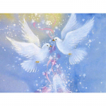 T&auml;ielik &uuml;mmargune 5D teemantmaal, multifilm Peace Dove teemanttikandid t&auml;isekraanil ristpistes 20X30CM