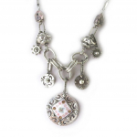 Les Tr&eacute;sors De Lily [E5762] - Collier Cr&eacute;ateur 'Les Souvenirs du Pass&eacute;' Blanc Rouge valge