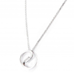 Altesse [I2917] &ndash; h&otilde;bedane kaelakee 'C&acirc;lin' valge