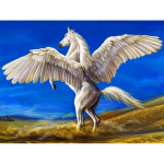 Teemantmaal T&auml;ispuuritud hobune pildid kividest Teemanttikandid Pegasuse kivid 20X30CM