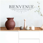 Les Tr&eacute;sors De Lily [Q6527] &ndash; kleebiste leht S&otilde;numid (Tere tulemast) &ndash; 20x70 cm must