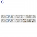 10 tk 3D peeglikunst Kick Line seinakleebis akr&uuml;&uuml;lkleebis Kodutoa sisustus Silver S