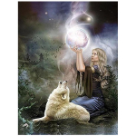 T&auml;ielik 5D teemantmaalimise rituaal t&uuml;drukule Teemanttikandid Ristpistes Kodukaunistus K&auml;sitsi valmistatud kingitus 25x30cm