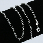 Naiste mood h&otilde;bedane O kett 1,5 mm kaelakee pulmaehted ripatsile 16-30 16inch