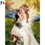 Huacani DIY j&otilde;ulukink 5D haldjas liblikas DIY teemanttikandid ristpistes