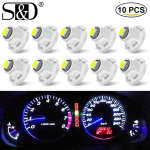 10 tk T3 T4.2 T4.7 LED lambipirnid auto salongi n&auml;idiku lamp Auto armatuurlaua n&auml;idik valgus valge sinine punane kollane roheline roosa T3 valge