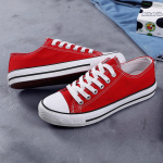 L&otilde;uendjalatsid naiste korea versioon rakendusest The Evergreen Color Canvas Shoes Lamedad naissoost &uuml;li&otilde;pilased &uuml;ksikud kingad Candy Color roosad riidest kingad 38