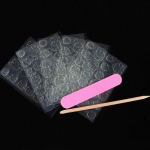 120 tk l&auml;bipaistvad kahepoolsed kleepuvad kleebised k&uuml;&uuml;nekunsti liimiga kleebis, vajutada k&uuml;&uuml;neviilile puidupulgale