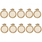 Fairy Wisdom 10 tk/komplekt mini puidust ristpistes raam tikandid r&otilde;ngasr&otilde;ngas k&auml;sit&ouml;&ouml; isetegemine