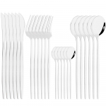 24 tk Rose Gold s&ouml;&ouml;giriistade komplekt roostevabast terasest s&ouml;&ouml;giriistade komplekt H&otilde;bedast nuga kahvel lusikas teelusikas lauan&otilde;ude komplekt h&otilde;be