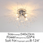 Led Chandelier Elu Magamistoa S&ouml;&ouml;gituba Firefly Chandelier Lihtne kodu sisevalgustus Dekoratsioon Laelambid 4 headlights h&otilde;be