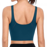 Charmo naiste treenimiseks m&otilde;eldud Crop Tank Top Varrukateta vest Longline Spordirinnahoidja Keskmise Crop Support Jooga Jooga Fitness Top S helehall v&auml;rv