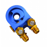 Alumiiniumist AN10 &Otilde;LIJAHUTI ADAPTER SANDWICH TURBO, termostaadi ja kinnitusega 3/4-16 UNF,M20*1,5 sinine