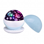 V&auml;rvilised LEDid Magics Ball Projector Light P&ouml;&ouml;ratav &ouml;&ouml;lamp loomade/t&auml;hemustrite kaanega sinine