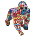 Les Tr&eacute;sors De Lily [A3314] - kirju vaigust kujuke  Groovy Gorilla  - 17x14x9 cm mitmev&auml;rviline