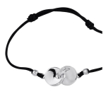 Altesse [R5728] - h&otilde;bedane k&auml;ev&otilde;ru 'Infini' must h&otilde;be - 20x12 mm valge