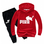 Moodsad laste kapuutsikomplektid Armas Orav Pusad Laste Anime Print Poistele Pusad Jooksup&uuml;ksid 2tk Komplekt Pusad Lasteriided 130cm