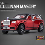 1/24 Scale Rolls Royce Cullinan Diecast automudeli m&auml;nguasi, tagasit&otilde;mmatav m&auml;nguasi koos heli ja valgusega lastele v&auml;ikelastele poistele t&uuml;drukutele m&otilde;eldud kingituste kollektsioon 21.8*8.3*7.5cm punane