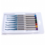 7 pcs/set Dental Tooth Extracting Tools Set Titanium Alloy Implant Instrument Dental Elevator