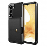 Kriimustusvastane kaardipesa hoidja &uuml;mbris Samsung Galaxy S23 Ultra S22 Plus S21 Fe S20 A54 A53 A14 A33 A73 A52 A52s rahakoti kate for Galaxy S23 must