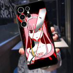 Anime Zero Two Darling &uuml;mbris Samsung Galaxy S23 Ultra 5g S21 S8 S7 S22 Plus S20 Fe S10 S9 S10e Tpu pehme kaanega Funda Coque Samsung S23 5G