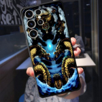 Moodne Hiina Tiger Dragon &uuml;mbris Samsung Galaxy S22 Plus S8 S7 S10e S20 Fe S10 S9 S21 S23 Ultra 5g silikoonkattega Funda Samsung S23 5G