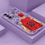 Cartoon Slam Dunk &uuml;mbris Samsung Galaxy A13 A12 A73 A52s A13 A32 A33 A72 A22 A52 A53 A42 A23 matt luksuslik ruudukujuline vedel kate Samsung A13 5G